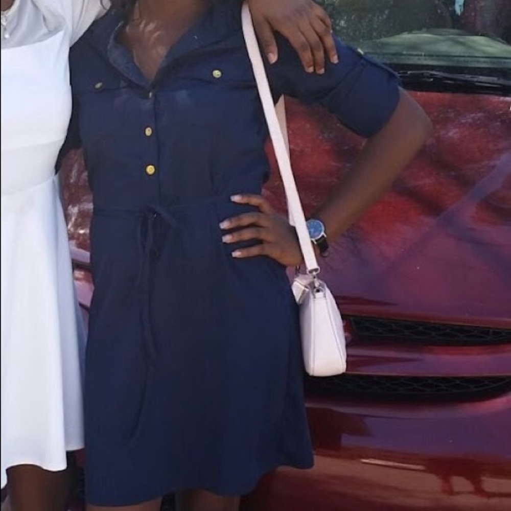 Navy blue dress